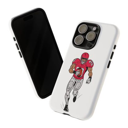Football Player Tough Case, Sports Phone Cover, Athlete Gift, Tough Phone Case, Fall Sports, Football Lover's Accessory