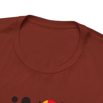 Artistic Heart Unisex Jersey Tee - Vibrant Graphic Tee, Casual Wear, Gift for Art Lovers, Birthday Surprise, Everyday Comfort