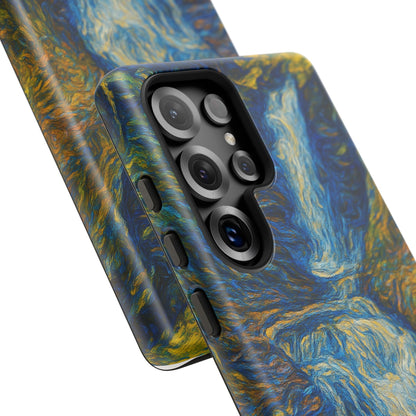 Artistic Phone Case - Waterfall Design, Unique Gift, Phone Accessory, Nature Lover, Original Artwork