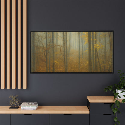 Framed Matte Canvas Art | Serenity in the Forest | Nature Wall Decor, Home Gallery, Cozy Living Room, Gift for Nature Lovers