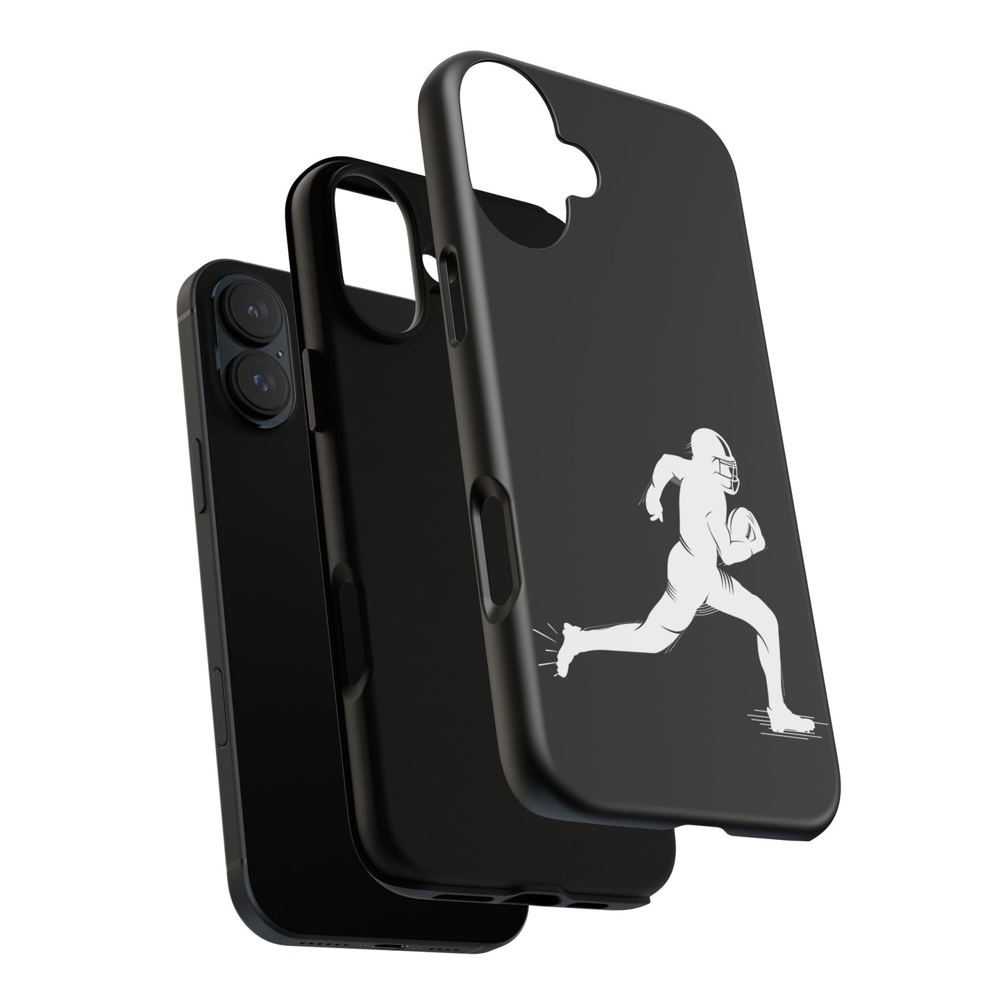 Football Player Phone Case, Tough Cases, Sports Phone Cover, Gift for Athletes, iPhone & Samsung Accessories, Running Player Design