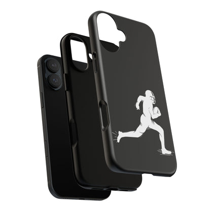 Football Player Phone Case, Tough Cases, Sports Phone Cover, Gift for Athletes, iPhone & Samsung Accessories, Running Player Design