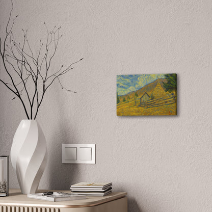 Vincent Van Gogh Inspired Canvas Print, Rustic Home Decor, Wall Art, Gift for Art Lovers, Country Landscape, Unique Art Piece