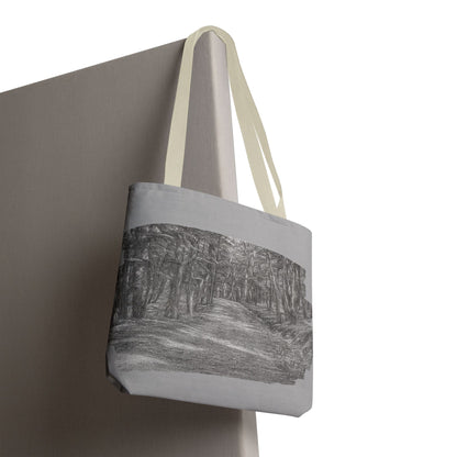 Scenic Path Tote Bag, Reversible Tote, Eco-Friendly Shopper, Outdoor Adventure Bag, Gift for Nature Lovers, Stylish Carryall