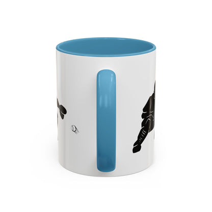 Baseball Catcher Coffee Mug, Sports Gift for Coaches, Black Accent Mug for Fans, Perfect for Birthdays & Celebrations, Unique Cup