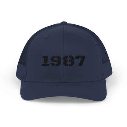 Vintage 1987 Snapback Trucker Cap | Retro Cap for Men & Women | Perfect Gift for Birthdays, Anniversaries, Casual Wear