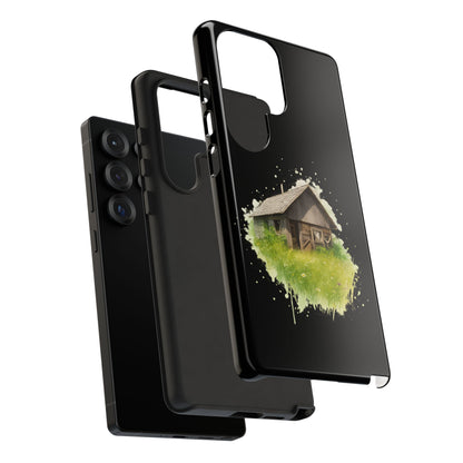 Rustic Farmhouse Phone Case, Cute Cottage Design, Tough Cases for Nature Lovers, Eco-Friendly Gift, Customizable Tech Accessories