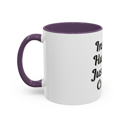 Inspirational Accent Coffee Mug - 'Instant Human, Just Add Coffee' - Perfect Gift for Coffee Lovers