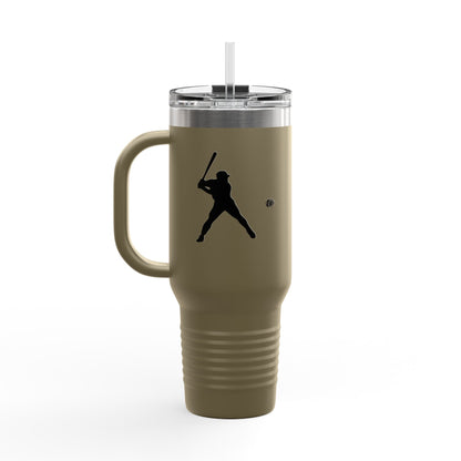 Baseball Player Insulated Travel Mug - 40oz, Sports Enthusiast Gift, Coffee Cup, Active Lifestyle, Personalized Mug, Custom Travel Tumbler