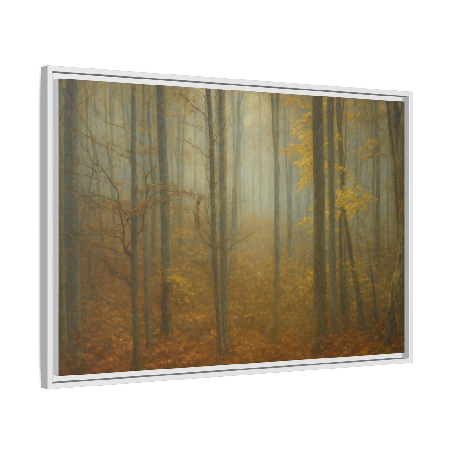 Framed Matte Canvas Art | Serenity in the Forest | Nature Wall Decor, Home Gallery, Cozy Living Room, Gift for Nature Lovers