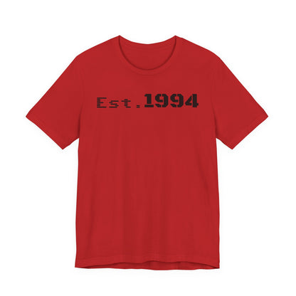 Est. 1994 Unisex Tee, Vintage Birthday Shirt, Nostalgic 90s Apparel, Perfect Gift for 30th Birthday, Casual Daily Wear