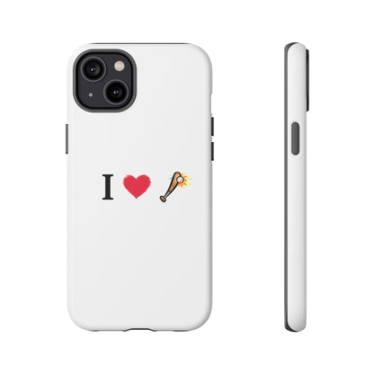 I Love Baseball Vibe Phone Case - Tough Cases for Sports Lovers, Gifts for Athletes, Fun Accessories, iPhone and Android Compatible
