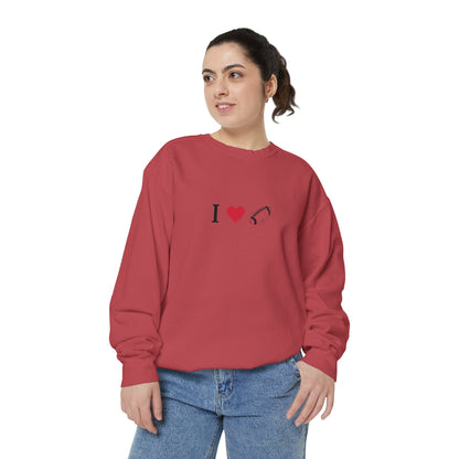 Unisex Sweatshirt, I love Football, Cozy, Perfect for Everyday Wear, Gift Idea for Friends, Couples, and Special Occasions