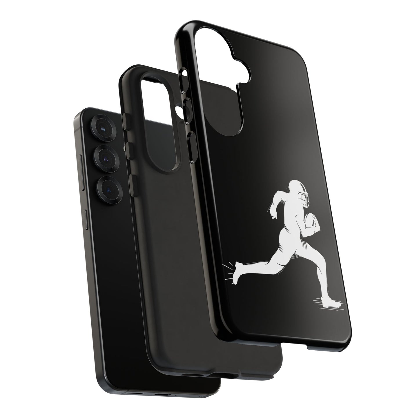 Football Player Phone Case, Tough Cases, Sports Phone Cover, Gift for Athletes, iPhone & Samsung Accessories, Running Player Design