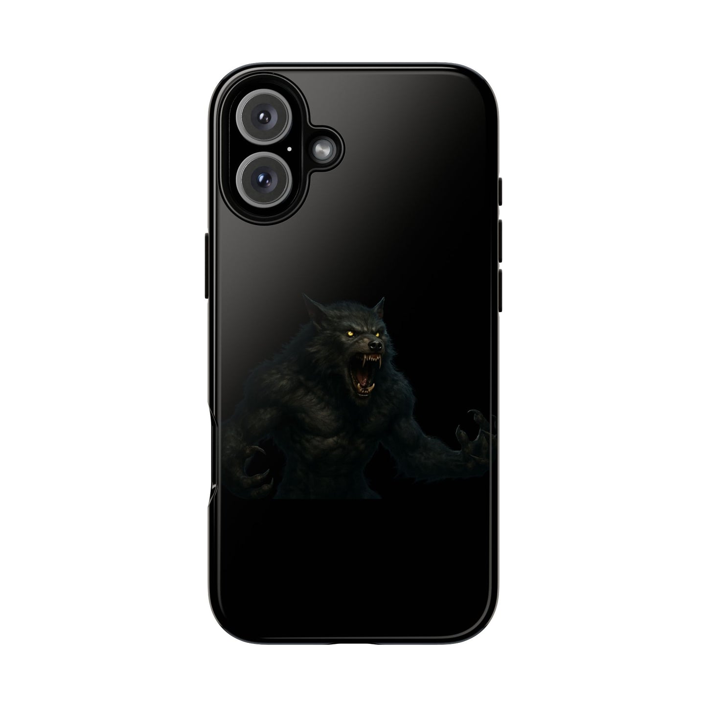 Werewolf Phone Case, Tough Cases, Black Panther Design, Gift for Animal Lovers, Phone Accessories, Fierce Phone Protection