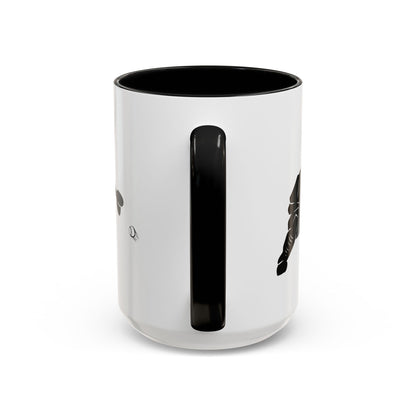 Baseball Catcher Coffee Mug, Sports Gift for Coaches, Black Accent Mug for Fans, Perfect for Birthdays & Celebrations, Unique Cup