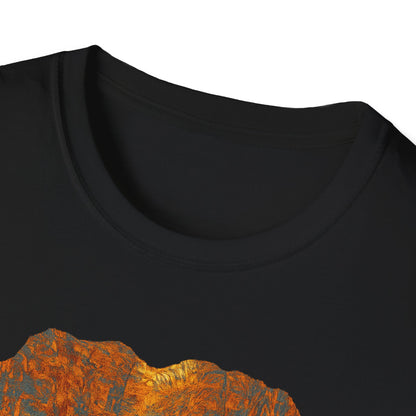 Nature-Inspired Unisex Softstyle T-Shirt, Outdoor Lover Gift, Casual Wear, Ideal for Hiking, Nature Trips, Unique Graphic Tee