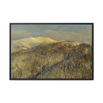 Framed Mountain Canvas Art, Perfect for Home Decor, Nature Wall Art, Gift for Nature Lovers, Cozy Atmosphere