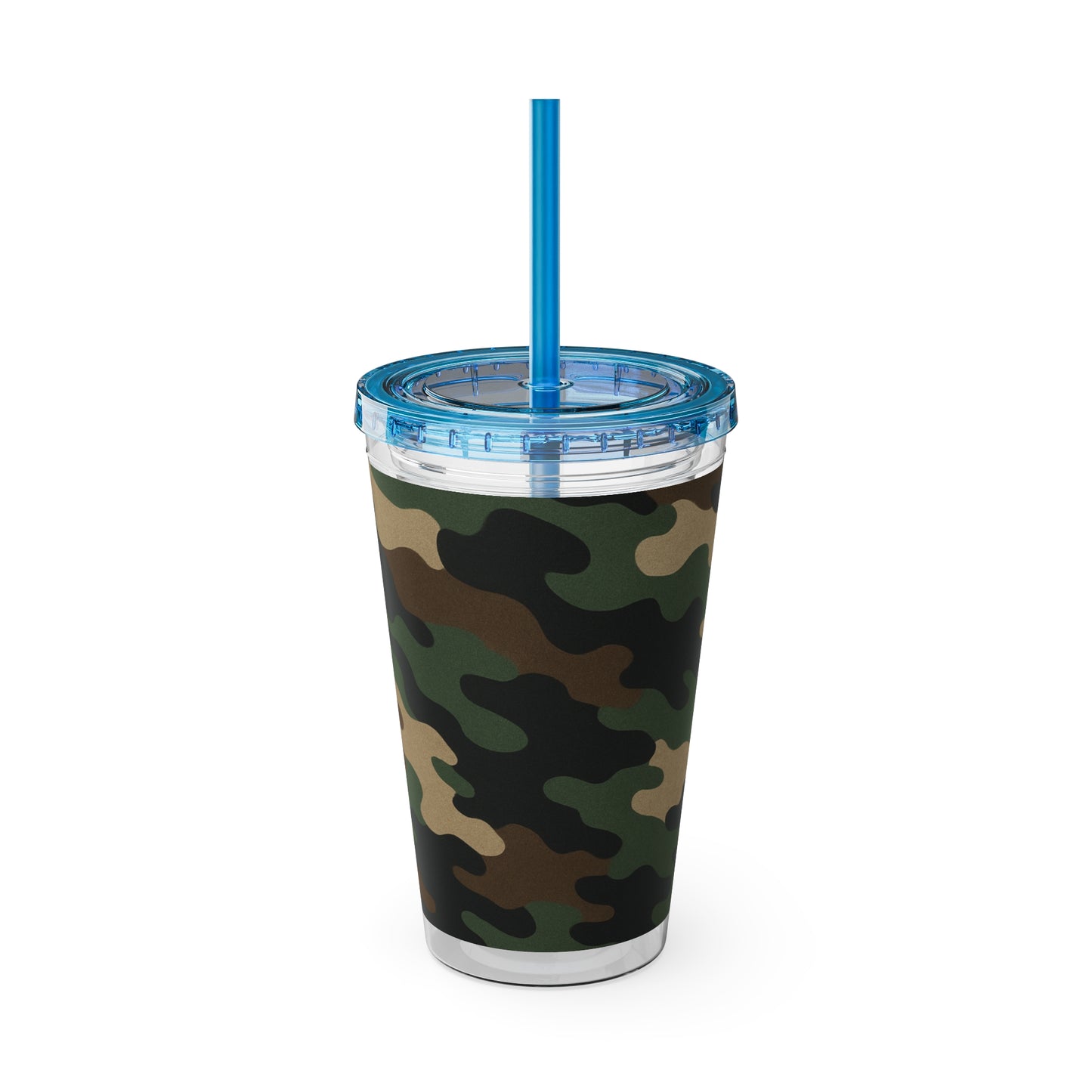 Stylish Camo Tumbler, 16oz Cup with Straw, Perfect for Outdoor Adventures, Gifts for Him, Travel Mug, Eco-friendly Drinkware, Camping