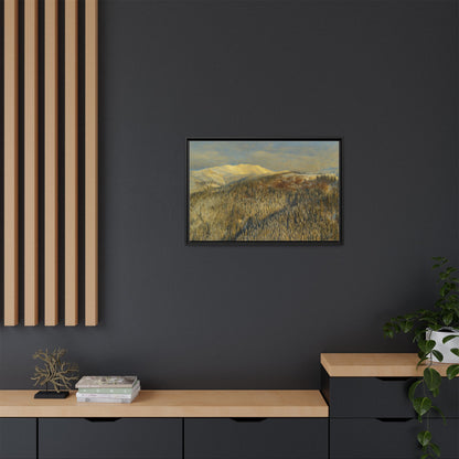 Framed Mountain Canvas Art, Perfect for Home Decor, Nature Wall Art, Gift for Nature Lovers, Cozy Atmosphere
