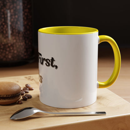 But First, Books Accent Coffee Mug - Perfect Gift for Book Lovers