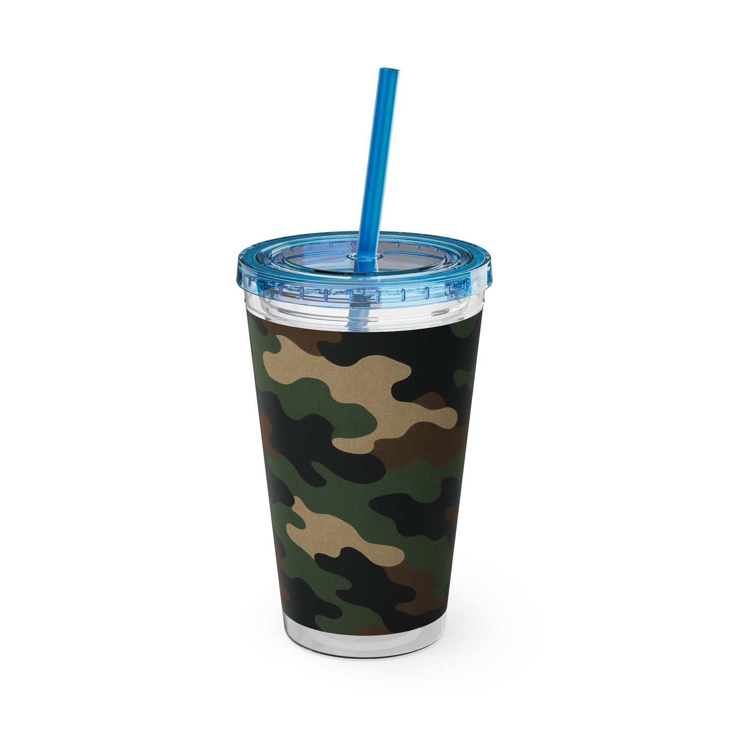 Stylish Camo Tumbler, 16oz Cup with Straw, Perfect for Outdoor Adventures, Gifts for Him, Travel Mug, Eco-friendly Drinkware, Camping