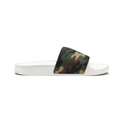 Camouflage Men's Slip-On Sandals | Casual Comfort Footwear for Summer, Beach Days, Outdoor Activities, Gifts for Him, Fashionable Slides