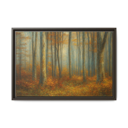 Autumn Forest Canvas Art, Framed Wall Decor, Rustic Home Decor, Nature Artwork, Gift for Nature Lovers