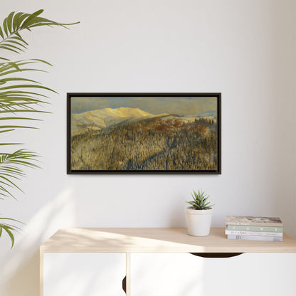 Framed Mountain Canvas Art, Perfect for Home Decor, Nature Wall Art, Gift for Nature Lovers, Cozy Atmosphere