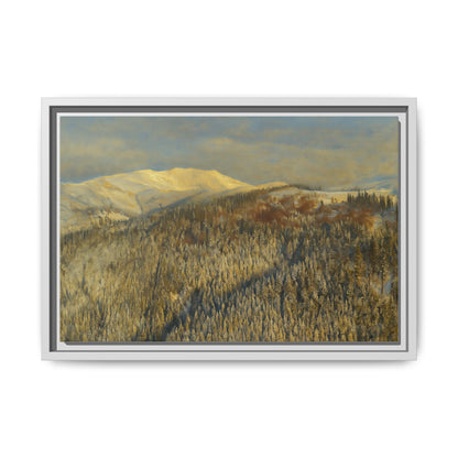 Framed Mountain Canvas Art, Perfect for Home Decor, Nature Wall Art, Gift for Nature Lovers, Cozy Atmosphere