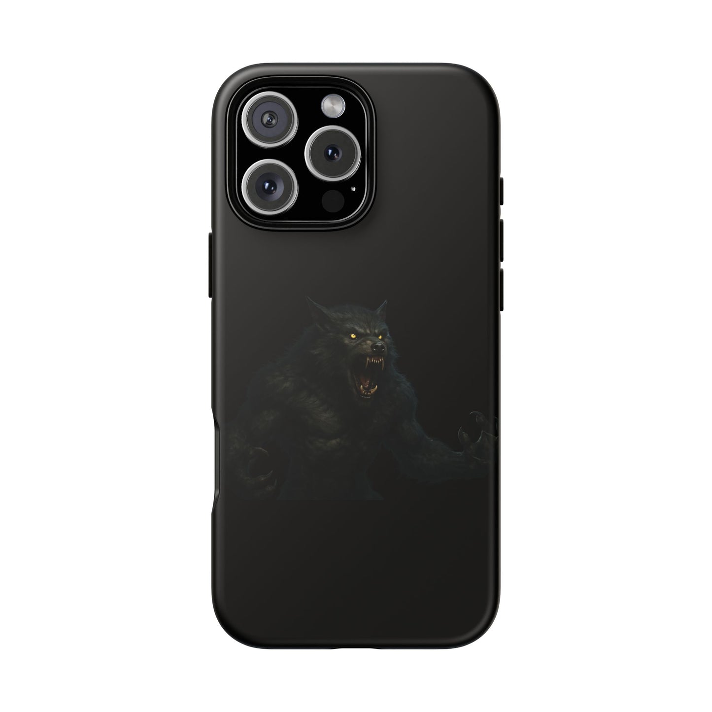 Werewolf Phone Case, Tough Cases, Black Panther Design, Gift for Animal Lovers, Phone Accessories, Fierce Phone Protection