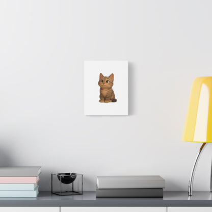 Adorable Cat Canvas Art, Cute Cat Wall Decor, Pet Lover Gift, Nursery Wall Art, Animal Print, Modern Home Decor
