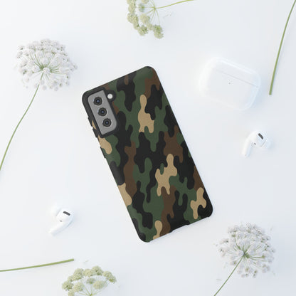 Camouflage Phone Case, Tough Cases, Military Style, Unique Phone Accessories, Gift for Him, Durable Phone Cover