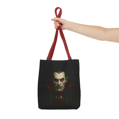 Vampire Haunted Tote Bag, Spooky Shopping Bag, Halloween Accessory, Gothic Style Handbag, Perfect for Halloween Parties, Unisex Tote