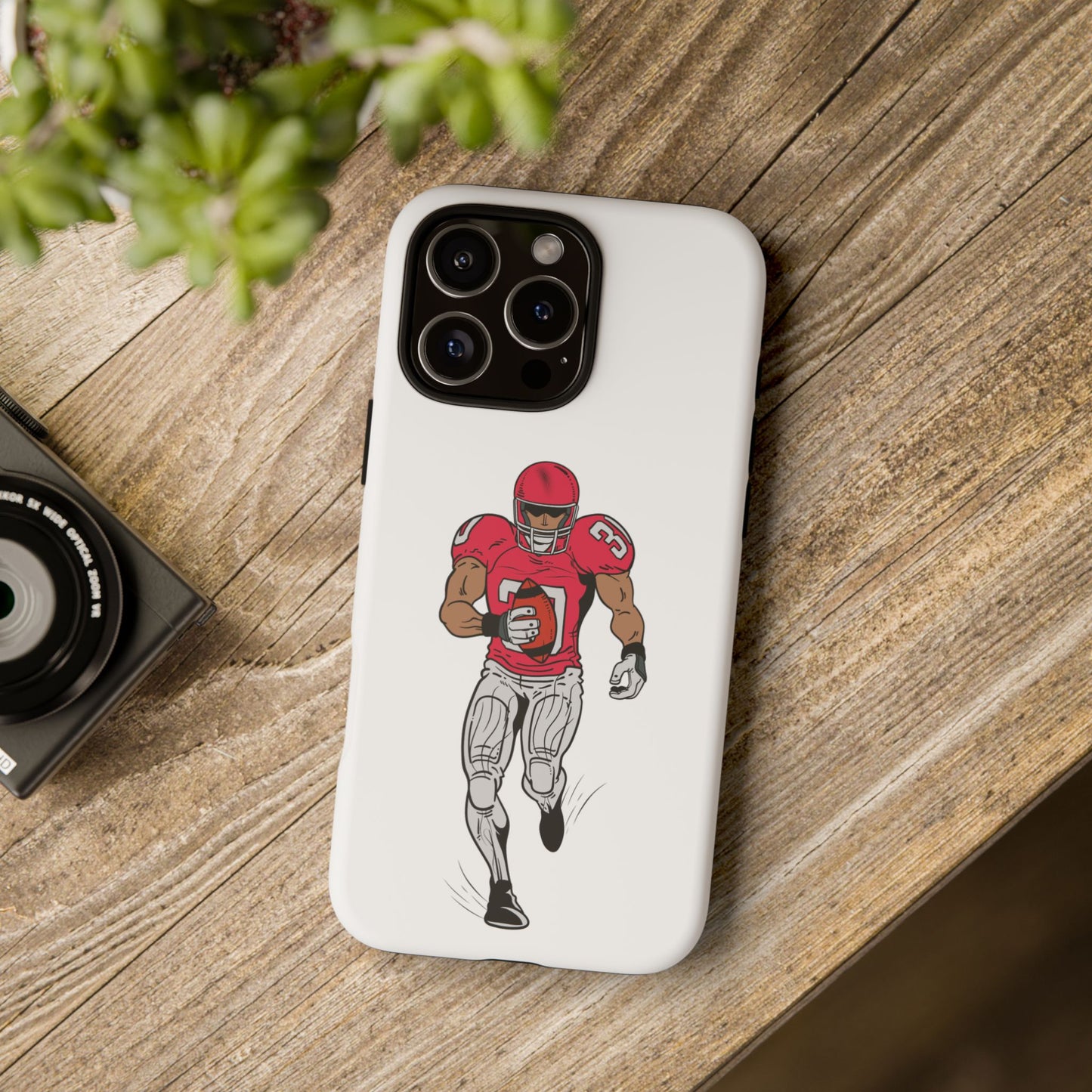 Football Player Tough Case, Sports Phone Cover, Athlete Gift, Tough Phone Case, Fall Sports, Football Lover's Accessory