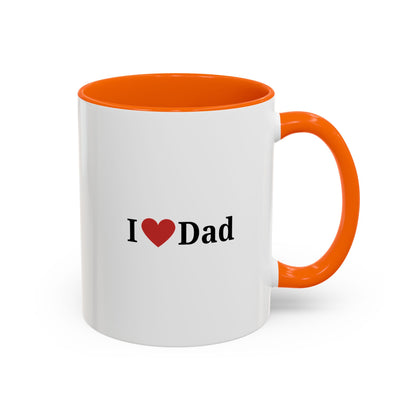 I Love Dad Accent Coffee Mug - Perfect Gift for Father's Day & Birthdays