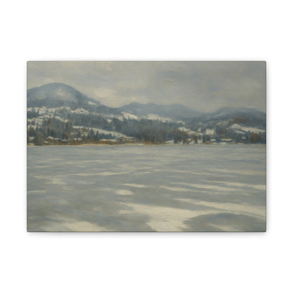 Serene Winter Landscape Canvas