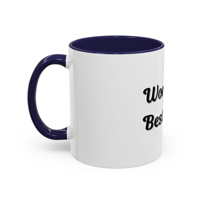 World's Best Dad Accent Coffee Mug - Perfect Gift for Father's Day