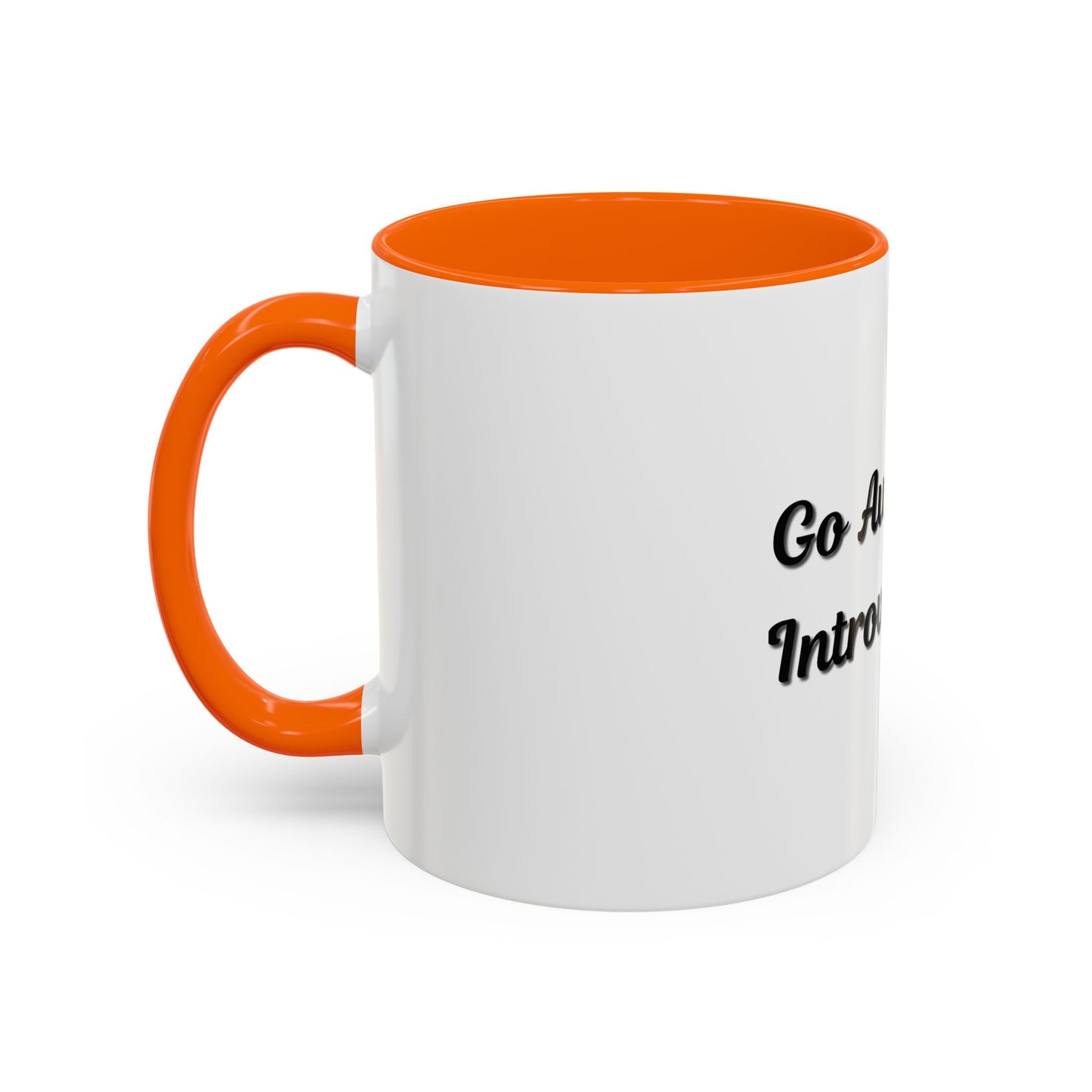 Introvert Coffee Mug - Go Away, I'm Introverting - Black Accent for Relaxing Moments