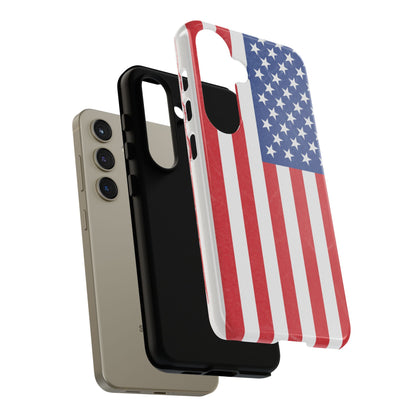 Patriotic Phone Case - Tough Cases for Veterans, USA Lovers, Independence Day, Memorial Day, Flag Design