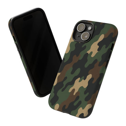 Camouflage Phone Case, Tough Cases, Military Style, Unique Phone Accessories, Gift for Him, Durable Phone Cover