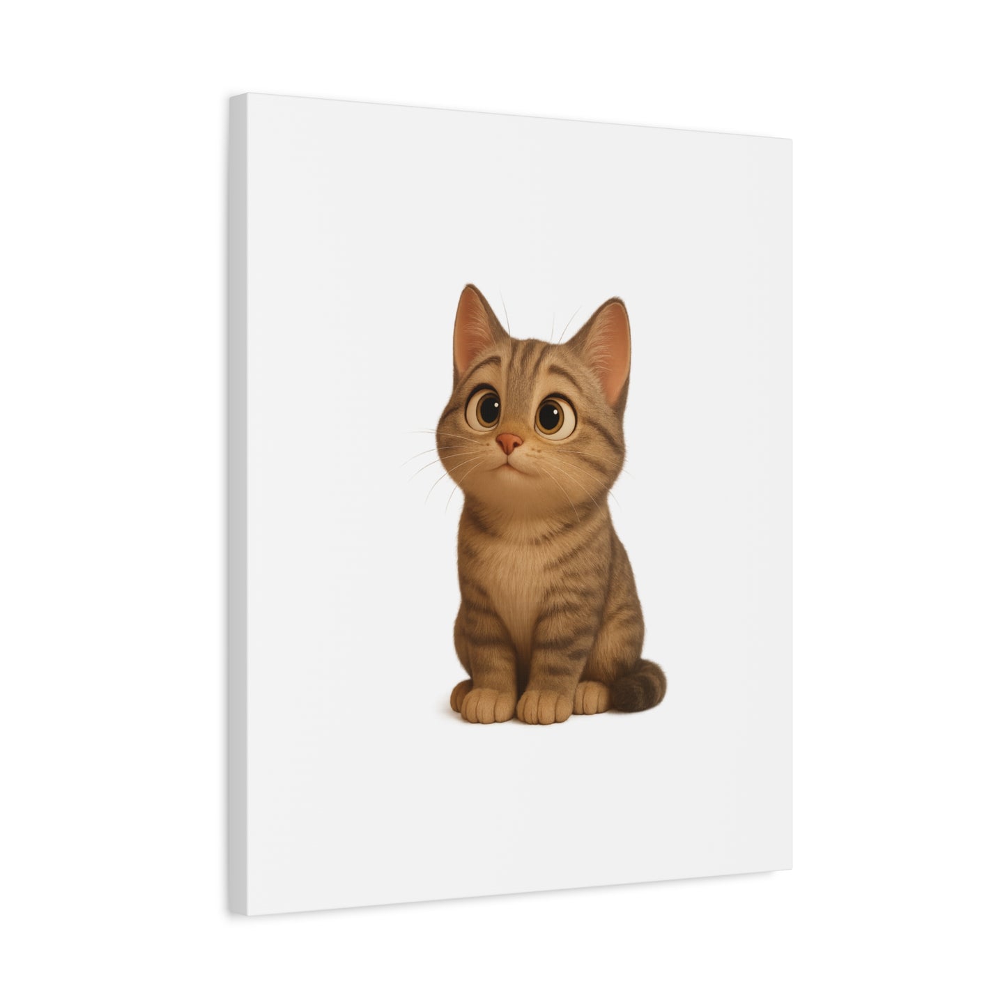 Adorable Cat Canvas Art, Cute Cat Wall Decor, Pet Lover Gift, Nursery Wall Art, Animal Print, Modern Home Decor