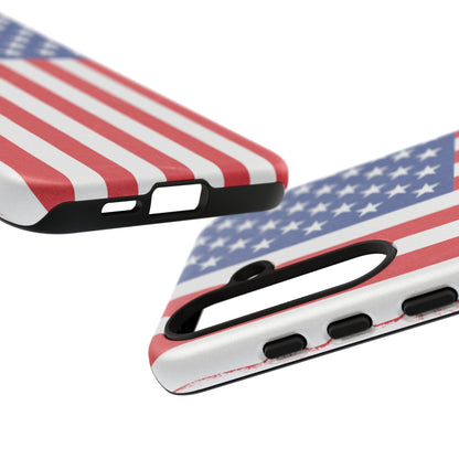 Patriotic Phone Case - Tough Cases for Veterans, USA Lovers, Independence Day, Memorial Day, Flag Design