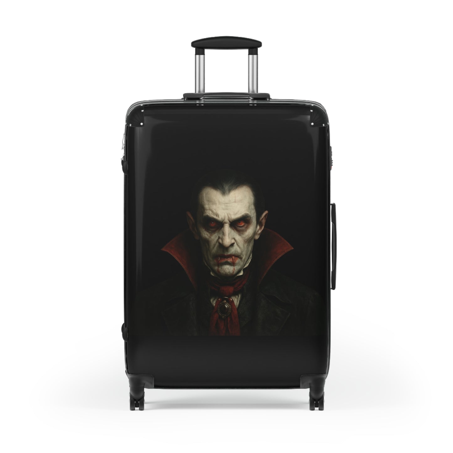 Spooky Vampire Luggage, Halloween Travel Bag, Dracula Suitcase, Gothic Carry-On, Horror Trip Gear
