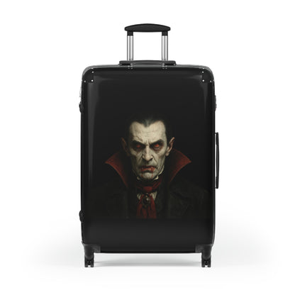 Spooky Vampire Luggage, Halloween Travel Bag, Dracula Suitcase, Gothic Carry-On, Horror Trip Gear