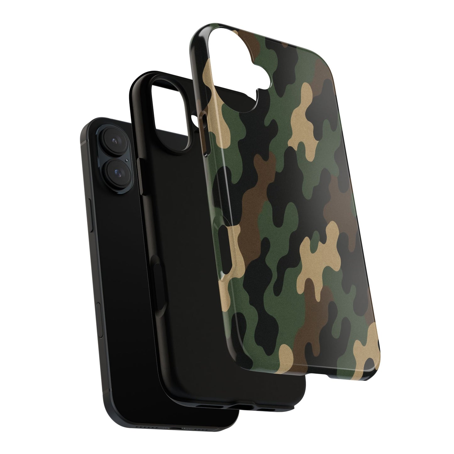 Camouflage Phone Case, Tough Cases, Military Style, Unique Phone Accessories, Gift for Him, Durable Phone Cover