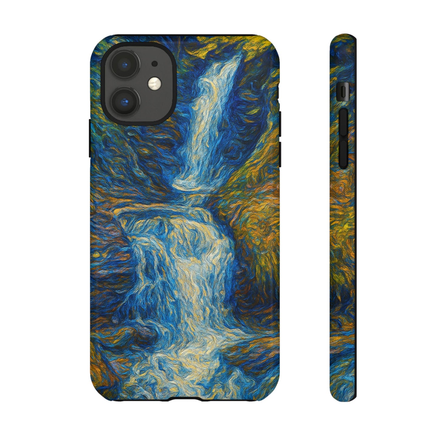 Artistic Phone Case - Waterfall Design, Unique Gift, Phone Accessory, Nature Lover, Original Artwork