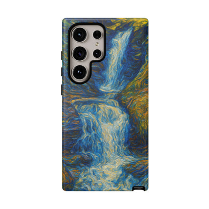 Artistic Phone Case - Waterfall Design, Unique Gift, Phone Accessory, Nature Lover, Original Artwork