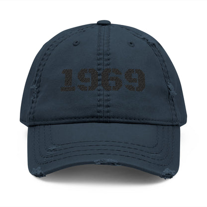 Vintage Distressed Dad Hat | 1969 Embroidered Cap for Casual Style, Birthday Gift, Father's Day, Everyday Wear