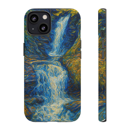 Artistic Phone Case - Waterfall Design, Unique Gift, Phone Accessory, Nature Lover, Original Artwork